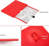 Foldable Phone Screen Magnifier Stand, HD Display, Portable Phone Screen Amplifier for Watching Movies