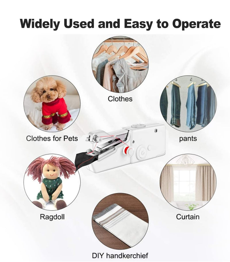 Handheld Sewing Machine, Mini Sewing Machine Suitable for Beginners and Professionals